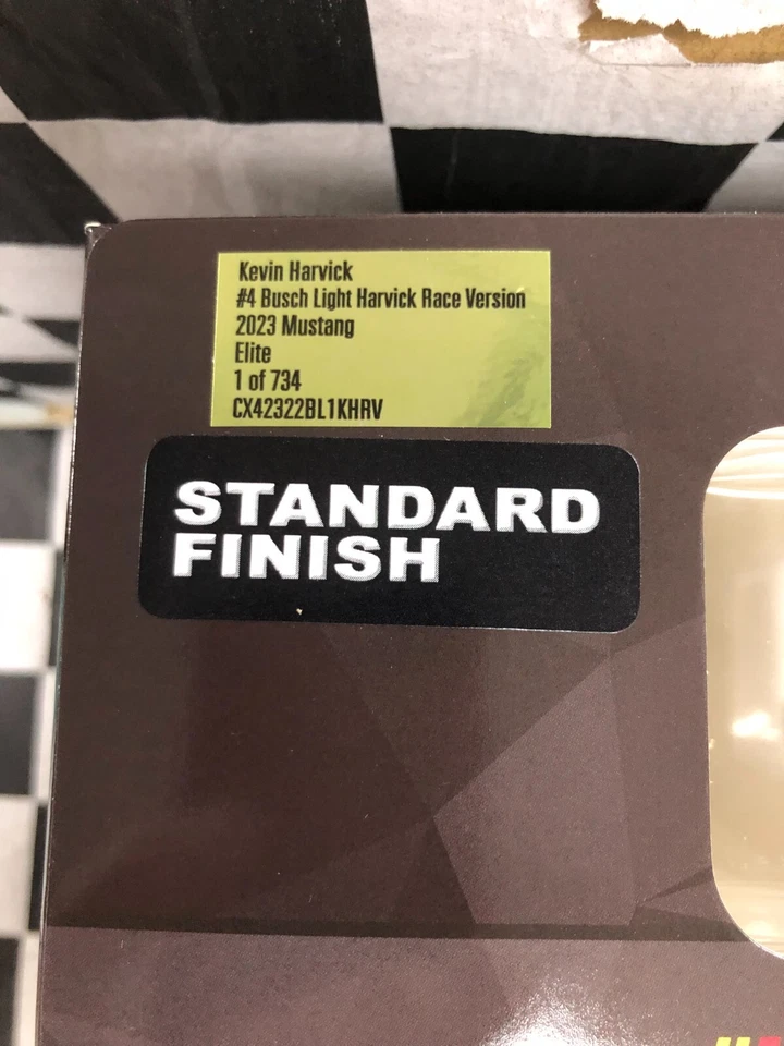 Kevin Harvick #4 Busch Luce 2023 Ultimo Ride ~ Gara Versione ~ Elite 1/24 - Immagine 2 di 4