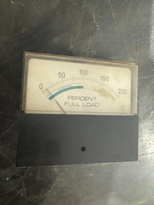 Reliance 9C44 Percent Full Load Panel Meter 0-200/ 600437075S