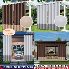 2Pcs Blackout Curtains Outdoor Waterproof Drapes Privacy Protection Insulation