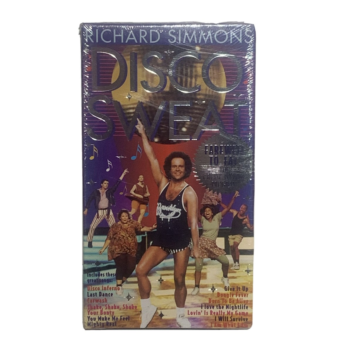 NEW Richard Simmons Disco Sweat VHS Low Impact Aerobic Dance
