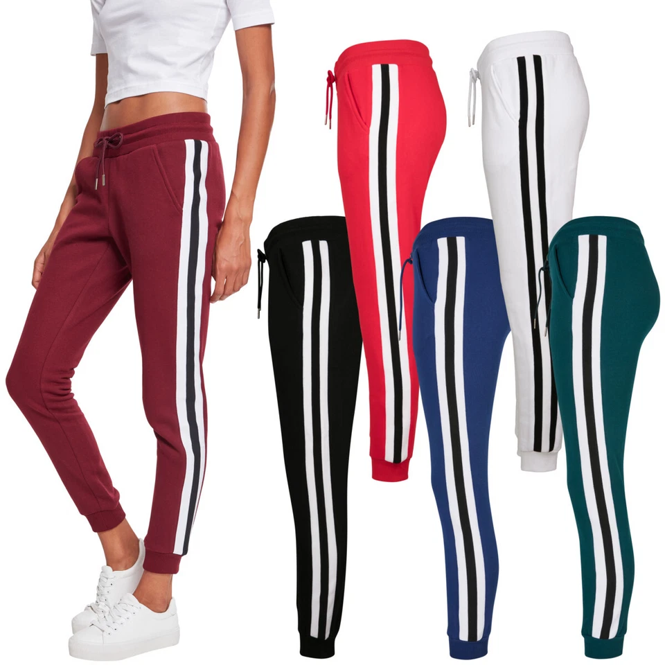 Urban Classics Ladies College Contrast Sweatpants Jogginghose Trainingshose Hose - Bild 1 von 1