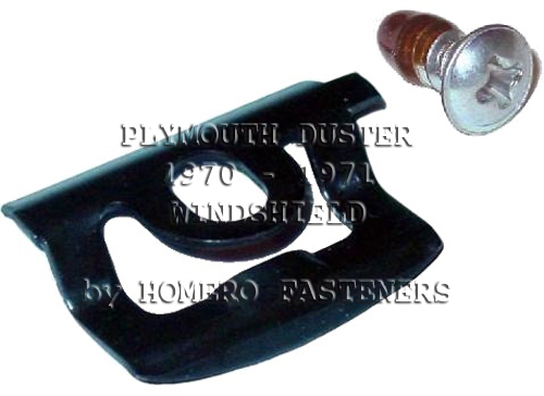 FITS PLYMOUTH DUSTER 1970 1971 WINDSHIELD REVEAL MOULDING CLIPS  20
