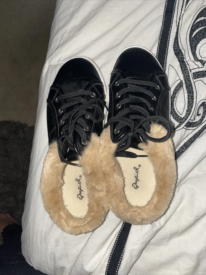 Zapatillas sin cordones negras QUIPID para mujer talla 9 Foto 4 de 4