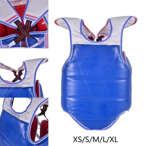 Karate Chest Guard Sanda Martial Arts Taekwondo Reversible Chest Protector - Picture 2 of 47