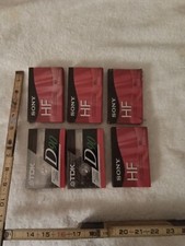 Vintage Sony TDK 90 Minute Cassette Lot Of 6