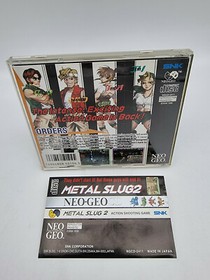 Neo Geo Cd Metal Slug 2 USA Used Spine Card Very Very Rare