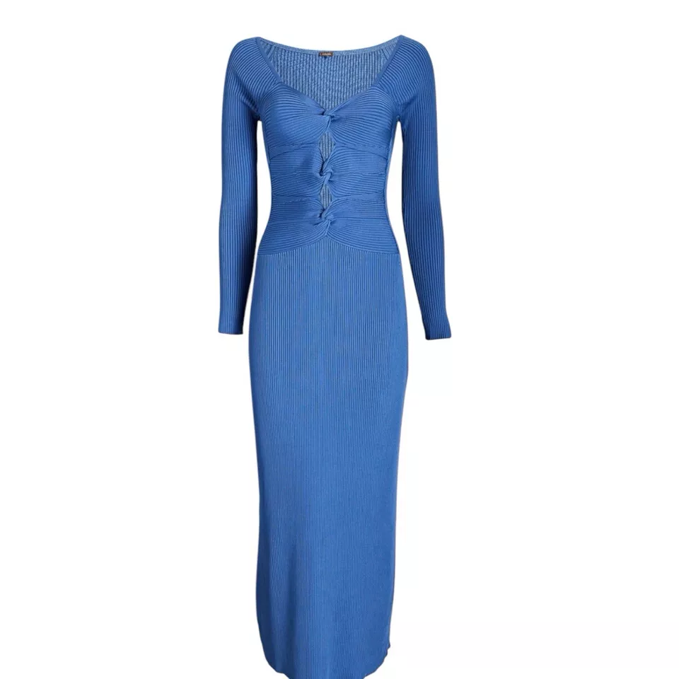 melissa knit dress Melissa Odabash Juno Knit Bell Sleeve Dress in Red