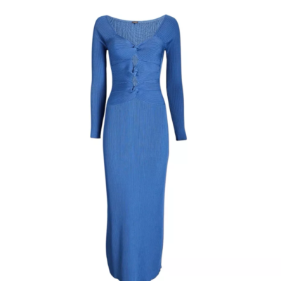 torri knit maxi dress Galleria Rib Knit Maxi Dress – SEROYA main image 1