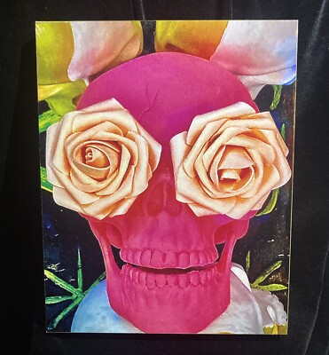 E. J. Parker  Goodbye, Earth & Heaven Skulls  Photo Panel 8x10x1 3/8 Signed