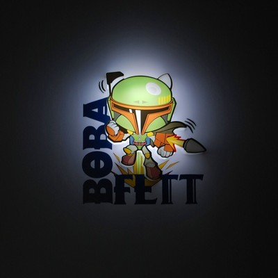 3D Light Fx Star Wars Boba Fett 3D Mini-Sized Deco Led Wall Light (816733020037)