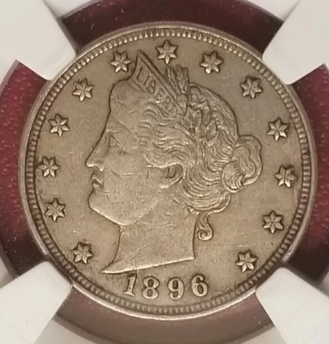 NGC XF-40! 1896 LIBERTY HEAD V NICKEL