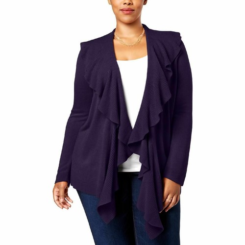 Karen Scott Womens Ladies Purple Open 