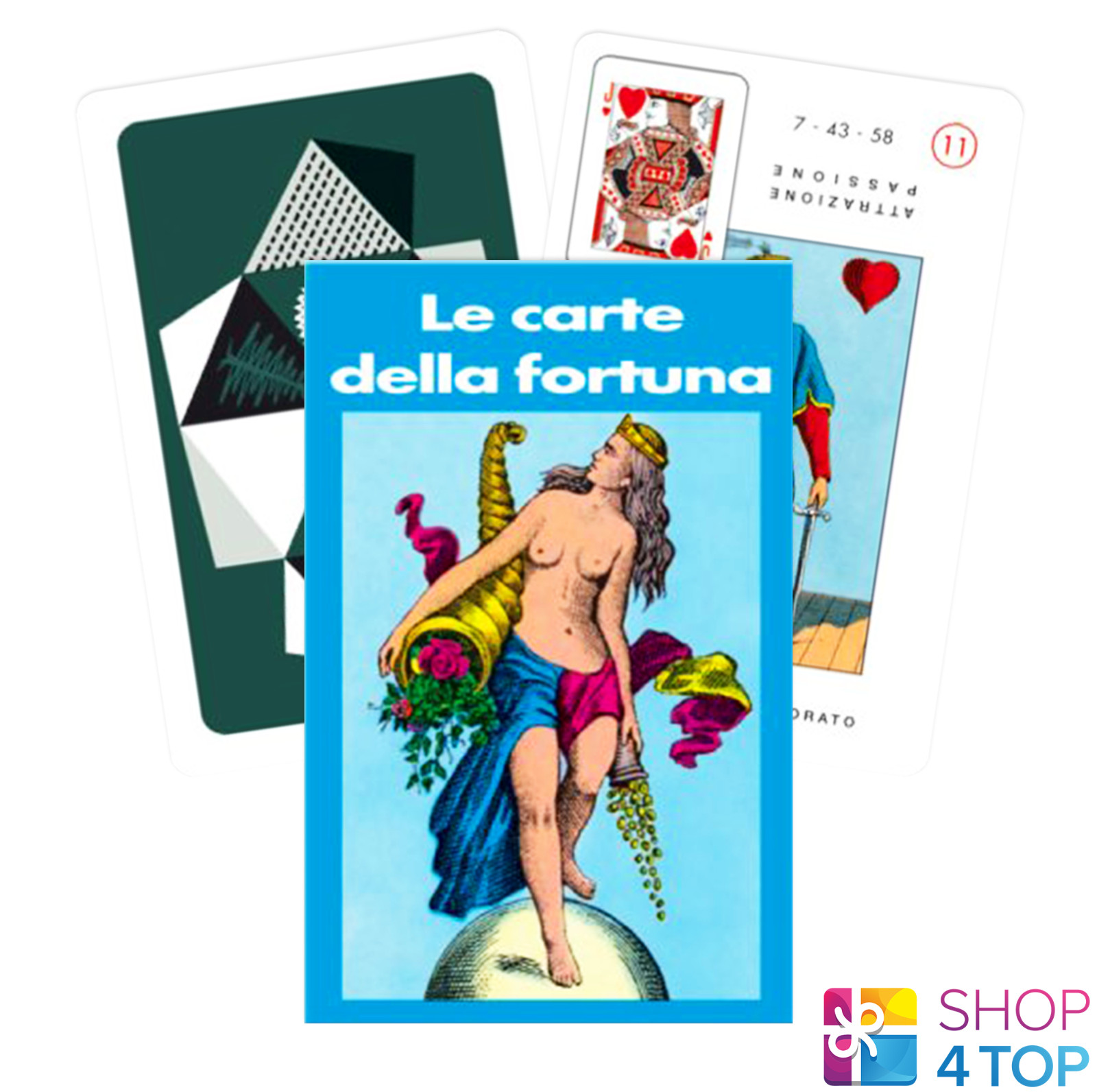 Le Speisekarte Della Fortuna Spielkarten Tarot Deck Modiano Magisch