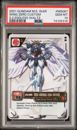 2001 Gundam M.S. War - Series 2: EW - Wing Gundam Zero Custom - MS-067 - PSA 10 - Picture 1 of 2