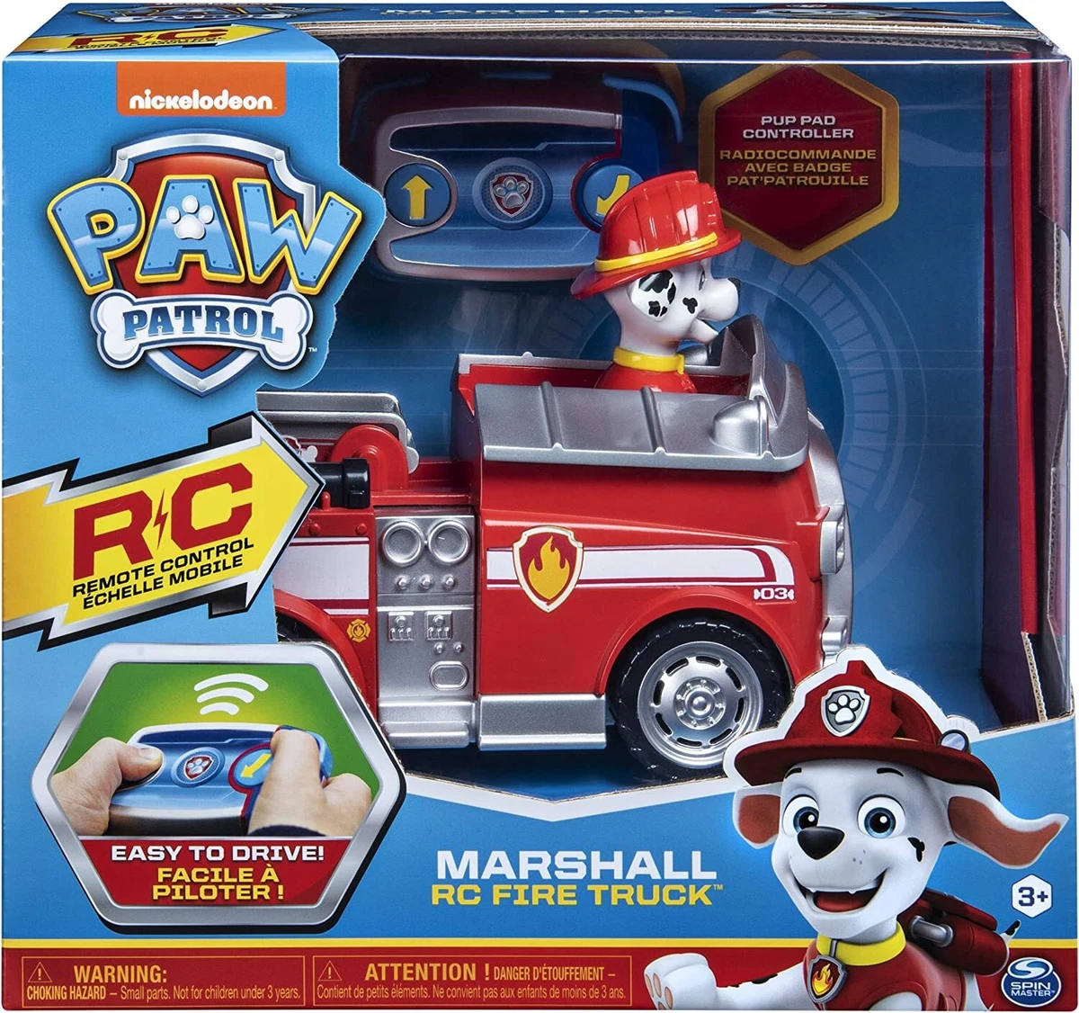 Paw Patrol Marshall Remote Control Fire Truck 9.84 x 5.2 x 8.86