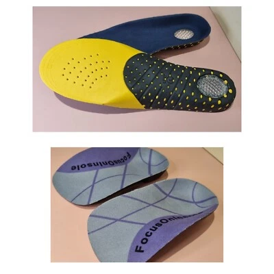 ROORUNS Orthotic Insoles With Hard & High Arch Support Planter Fasciitis Shoe Inserts