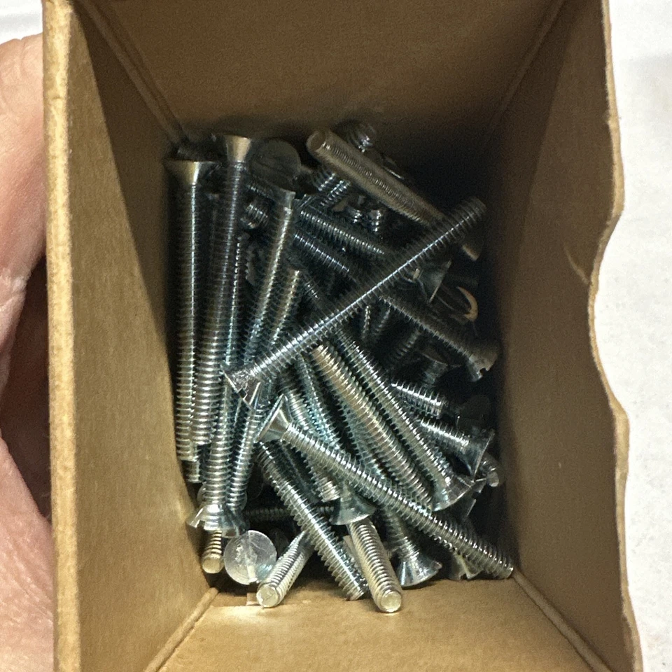 Vintage American Screw Company - Flat Head Steel 3/16 2” - Slotted Stove Bolts - Image 3 of 3