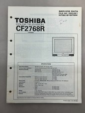 Toshiba CF2768R Original Service Manual Free Shipping