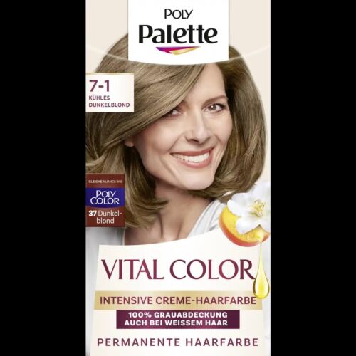 Poly Palette Vital Color Intensive Creme-Haarfarbe 7-1 Kühles Dunkelblond - Bild 1 von 1