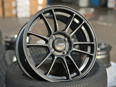 New 15x7J Advanti Ameros (4 Wheel) 4x100 DGM Fits HONDA TOYOTA MAZDA ...