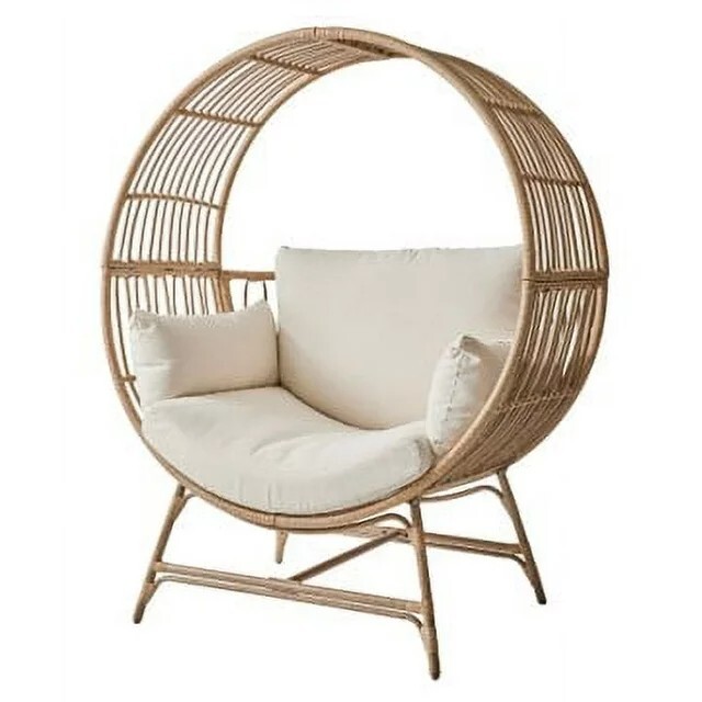Better Homes & Gardens Bellamy Round Wicker Outdoor Egg Chair eBay