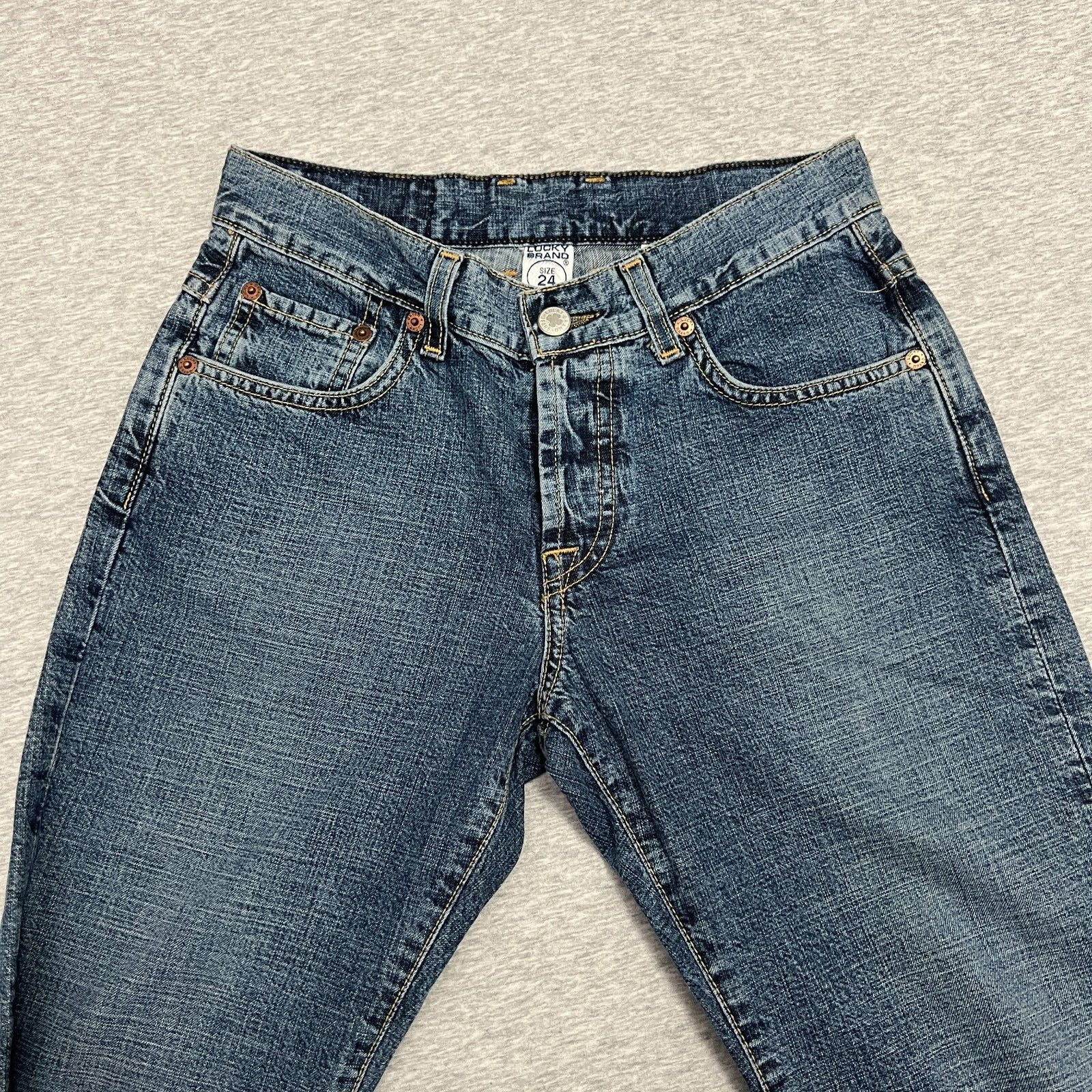 Vintage Lucky Brand Womens Jeans 24 Easy Rider Du… - image 3