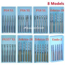 6Pcs/Box Dental Surgical Round Tungsten Carbide Burs FG for High Speed Handpiece