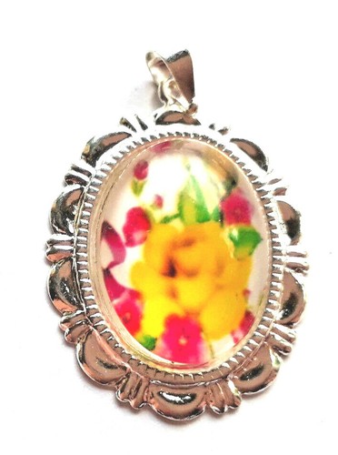 BLUMENGARTEN Anhänger Reißverschluss Schmuck Zieher Helfer Silber Blumenmuster - 第 59/60 張圖片