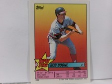 1989 Super Star Sticker Back Cards #22 BOB BOONE-MIKE KRUKOW/MIKE FLANAGAN