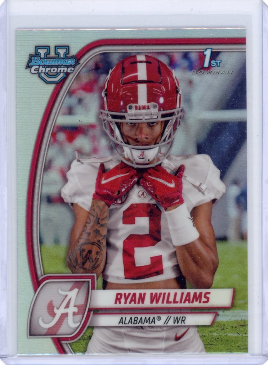 2024 Bowman U Chrome Ryan Williams Refractor Alabama 1st Bowman #53