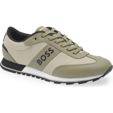 HUGO BOSS 199 Men's PARKOUR RUNN MEMX 0 Sneakers 7-13 Shoes AUTHENTIC NEW GREEN