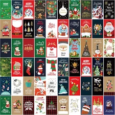 60 Pieces Christmas Greeting Cards 2 X 3.5 Inch Small Christmas Note Cards Cl...