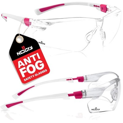 Clear Safety Goggles for Women - Adjustable Frames, Anti-Fog