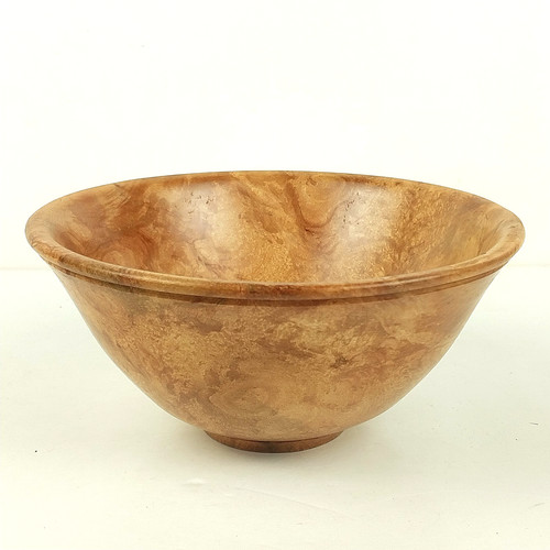 2016 Hand-Turned Maple Burl Bowl 5.5" x 2.75" - Artisan Signed!