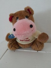 Plaintalk Stofftier Nilpferd in Braun  v.. Horace: Happy Birthday