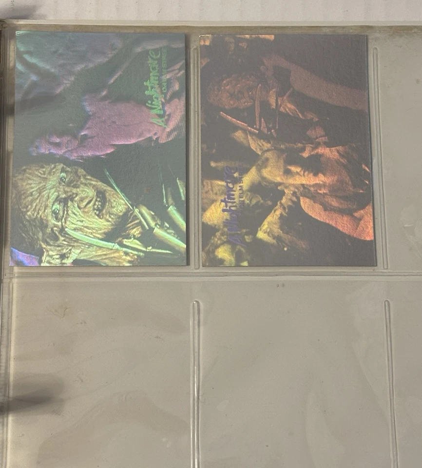 Juego completo de 132 cartas coleccionables Pesadilla en Elm Street Foto 3 de 4