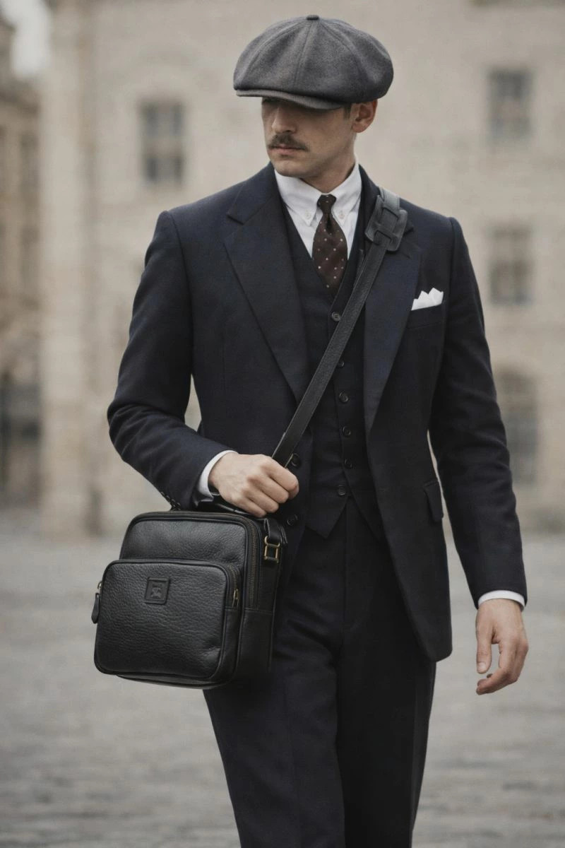 Burberry Vintage s 2Way Mini Briefcase Shoulder Handbag Leather Black *Yhz8966 thumbnail 10