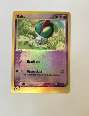 Ralts 67/109 Ruby and Sapphire Reverse Holo Pokemon Card TCG