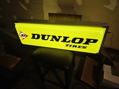 #ad #ad Vintage Dunlop Tire Sign Dealer 2 Sided Light Up * MINT * Brand new $275.00