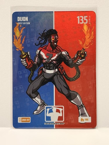 2026 Bo Jackson Battle Arena Logofoil Dijon 'Bijon Robinson' Fire #LOGO-337