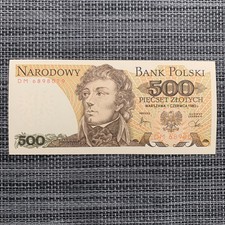 🇵🇱 Poland 500 ZLOTYCH Banknote 1982 Polish World Currency Money Polish Note