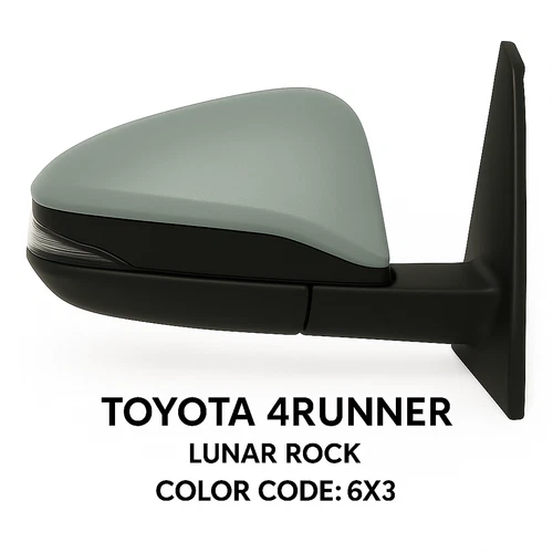 NEW LUNAR ROCK Mirror Fits 21-23 Toyota 4Runner Passenger Signal heat puddle