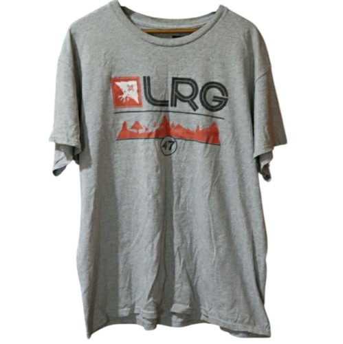 LRG Gray Graphic Outdoor Woods Tree Logo Tee Large Lifted Research Group Street