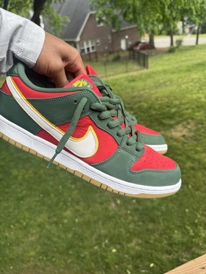 Nike Dunk Low  Seattle Supersonics  Size 12  Red Green Men s Sneakers WORN ONCE