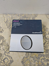 GoodHome Elland Matt Black Round Bathroom Mirror (H)20cm (W)20cm