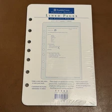 Franklin Covey Planner Lined Pages Refill - Classic 50 Sheets