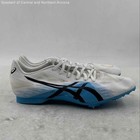 Track & Field Blue & White Hyper MD Shoes Size 9 W/ Spikes — photo 4