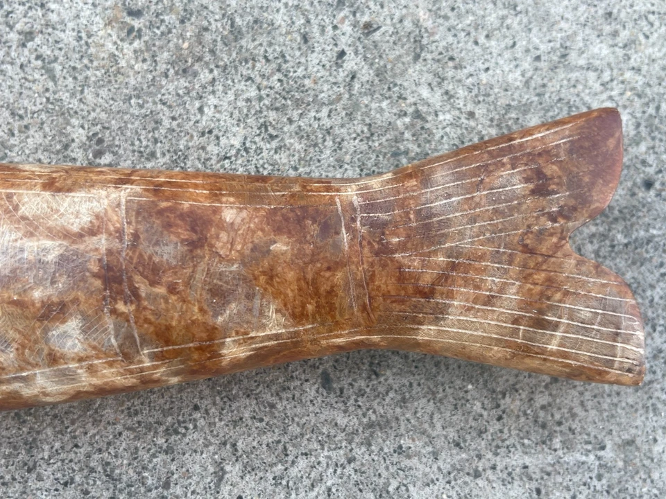 Antigüedades chinas antiguas, peces de jade Liangzhu Foto 4 de 4