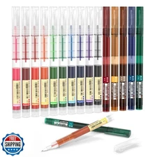 Shuttle Art Liquid Ink Rollerball Pens, 15 Colors (10 Bright + 5 Vintage) Qui