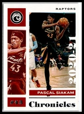 Pascal Siakam 2020-21 Panini Chronicles #17 Toronto Raptors